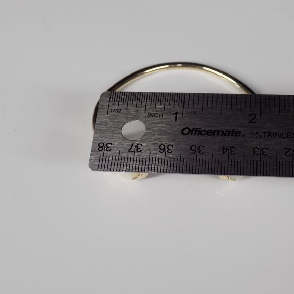 Kendra Scott Mother of Pearl Cuff Bracelet Gold-tone Faceted Teardrop Stones - Picture 7 of 9